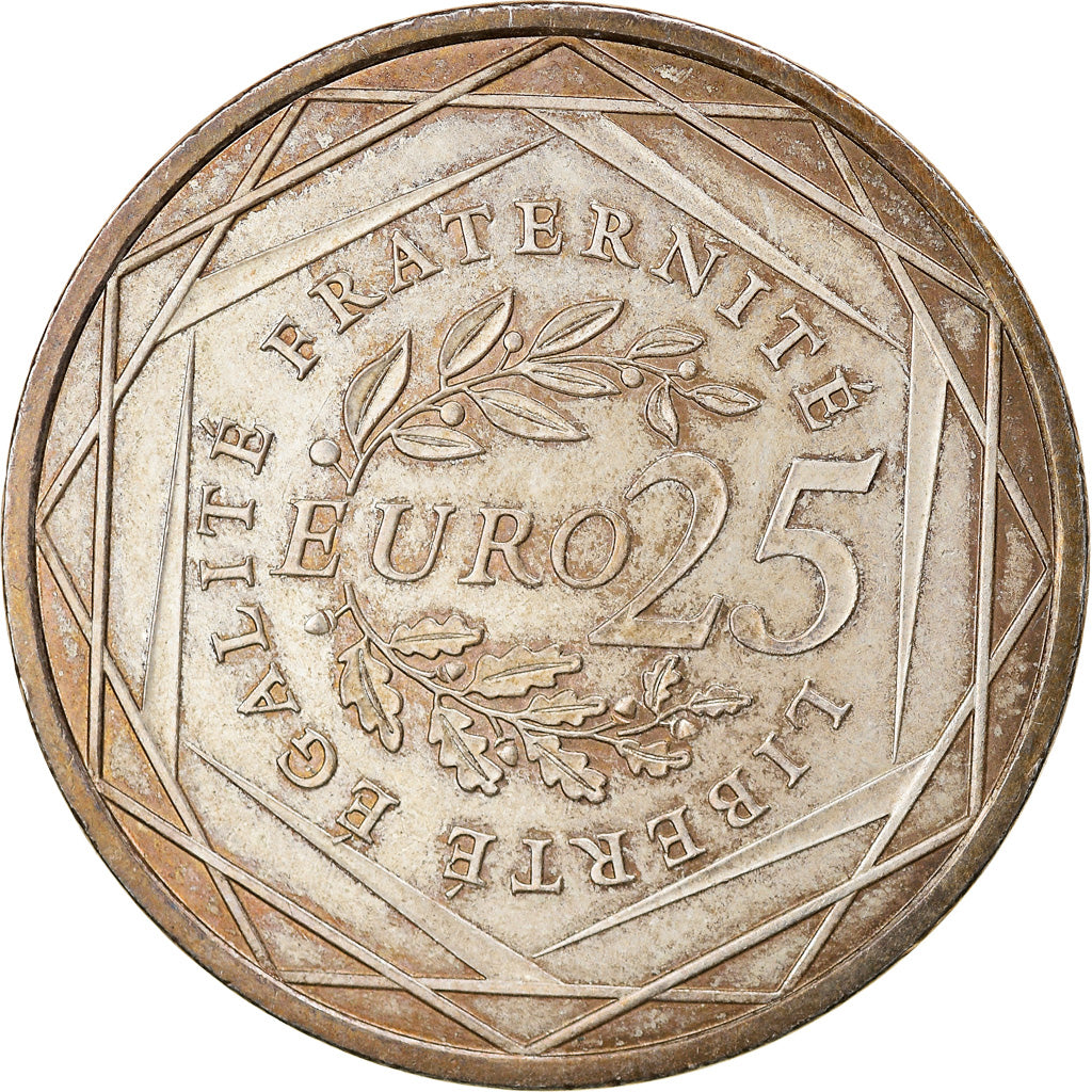 França, 25 Euro, 2009, AU(50-53), Prata, Gadoury:EU338, KM:1581