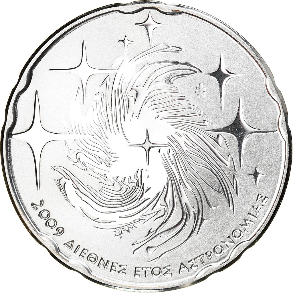 Greece, 10 Euro, Astronomie, 2009, MS(64), Silver, KM:228