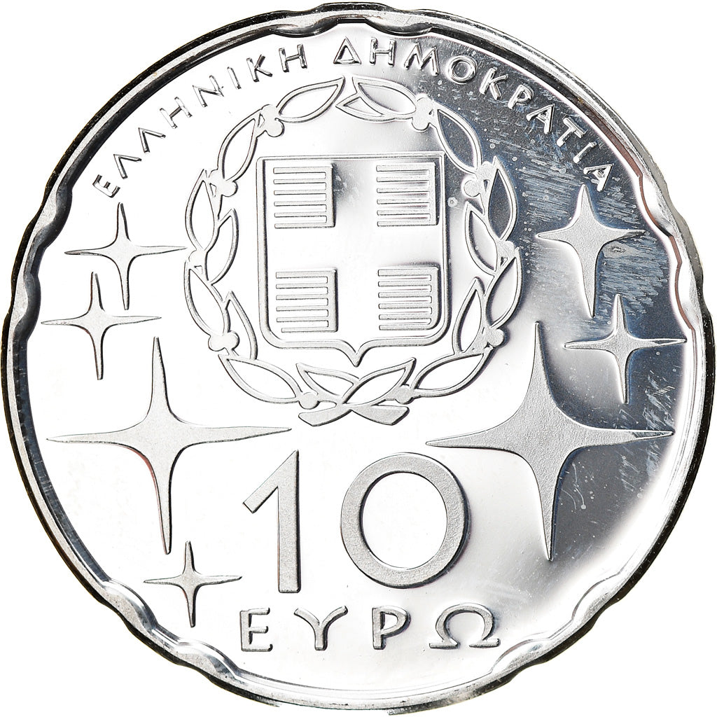 Greece, 10 Euro, Astronomie, 2009, MS(64), Silver, KM:228