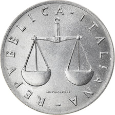 Coin, Italy, Lira, 2001, Rome, MS(64), Aluminum, KM:91