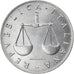 Coin, Italy, Lira, 2001, Rome, MS(64), Aluminum, KM:91