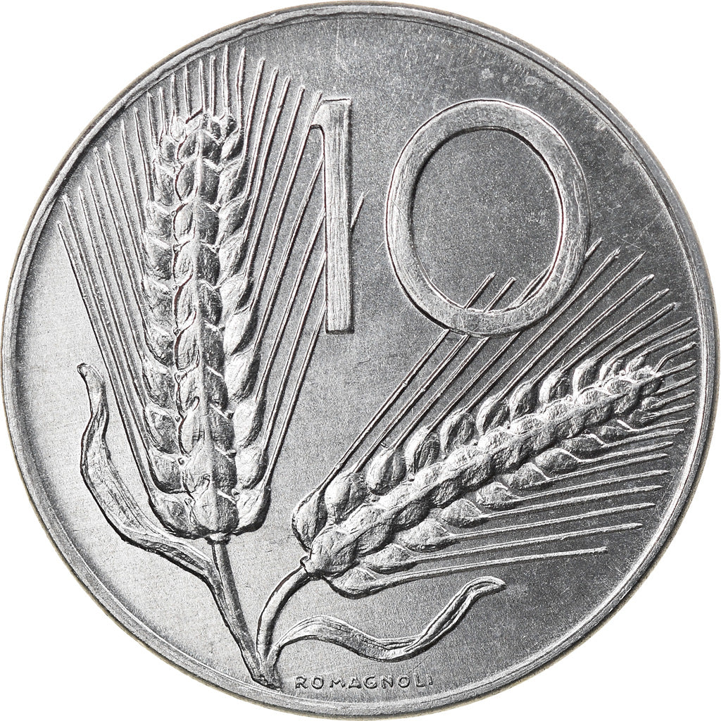 Coin, Italy, 10 Lire, 2001, Rome, MS(64), Aluminum, KM:93