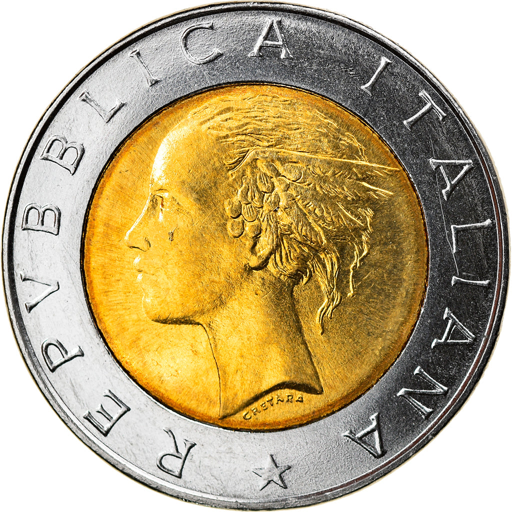 Coin, Italy, 500 Lire, 2001, Rome, MS(64), Bi-Metallic, KM:111