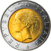 Coin, Italy, 500 Lire, 2001, Rome, MS(64), Bi-Metallic, KM:111