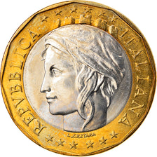 Coin, Italy, 1000 Lire, 2001, Rome, MS(64), Bi-Metallic, KM:194