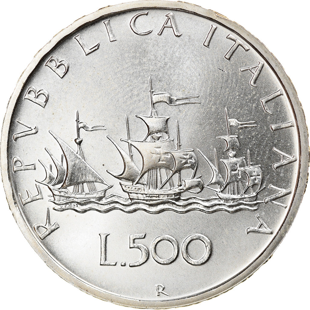 Coin, Italy, 500 Lire, 2001, Rome, MS(64), Silver, KM:98
