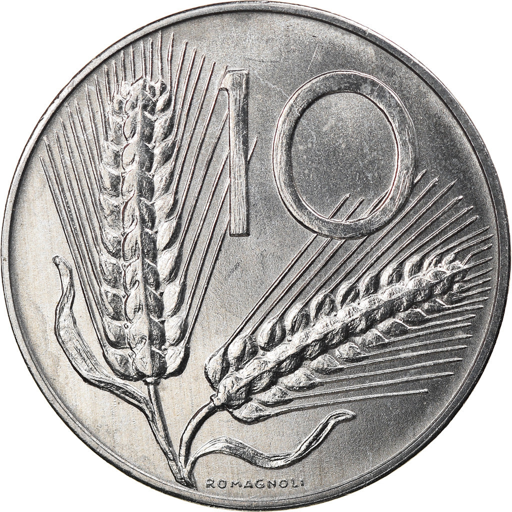 Coin, Italy, 10 Lire, 1999, Rome, MS(64), Aluminum, KM:93