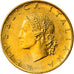 Coin, Italy, 20 Lire, 1999, Rome, MS(64), Aluminum-Bronze, KM:97.2