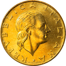 Coin, Italy, 200 Lire, 1999, Rome, MS(64), Aluminum-Bronze, KM:218