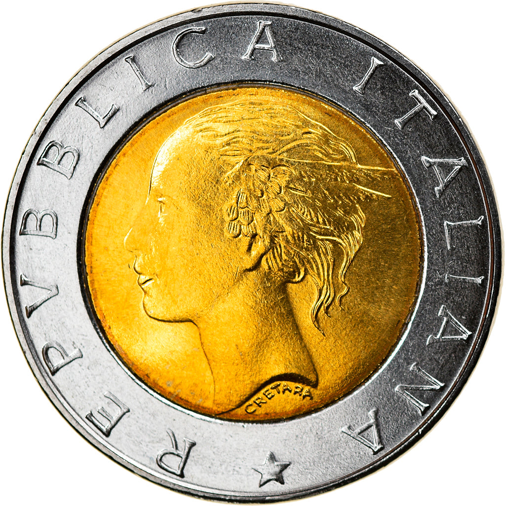 Coin, Italy, 500 Lire, 1999, Rome, MS(64), Bi-Metallic, KM:203