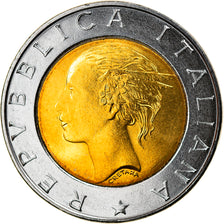 Coin, Italy, 500 Lire, 1999, Rome, MS(64), Bi-Metallic, KM:203