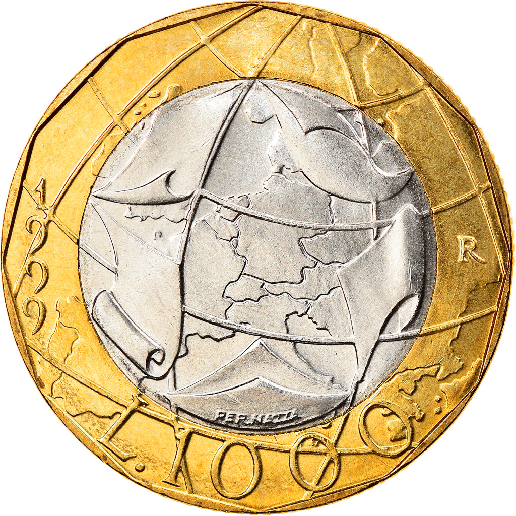 Coin, Italy, 1000 Lire, 1999, Rome, MS(64), Bi-Metallic, KM:194