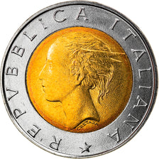 Coin, Italy, 500 Lire, 1997, Rome, MS(64), Bi-Metallic, KM:187
