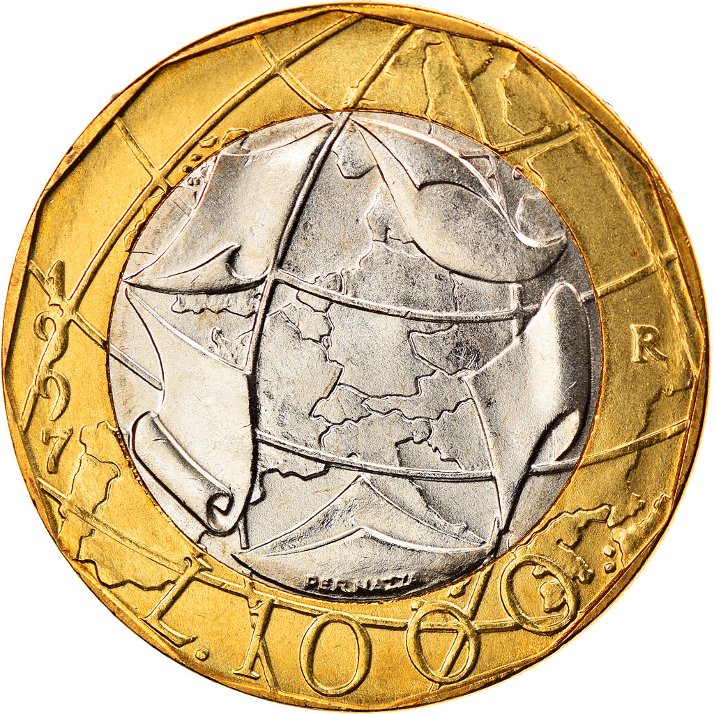 Coin, Italy, 1000 Lire, 1997, Rome, MS(64), Bi-Metallic, KM:194