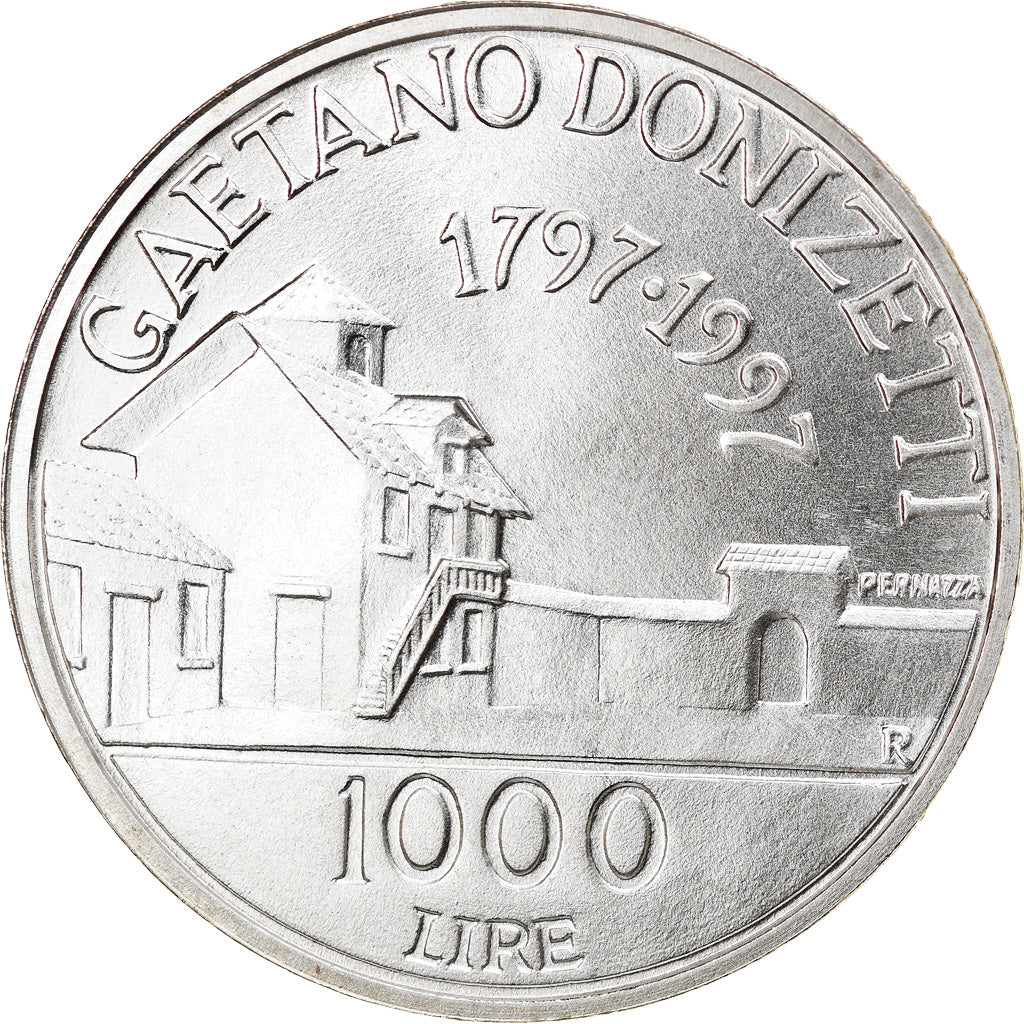 Coin, Italy, 1000 Lire, 1997, Rome, MS(64), Silver, KM:200