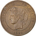 FRANCE, Cérès, 10 Centimes, 1893, Paris, KM #815.1, EF(40-45), Bronze, Gadoury #