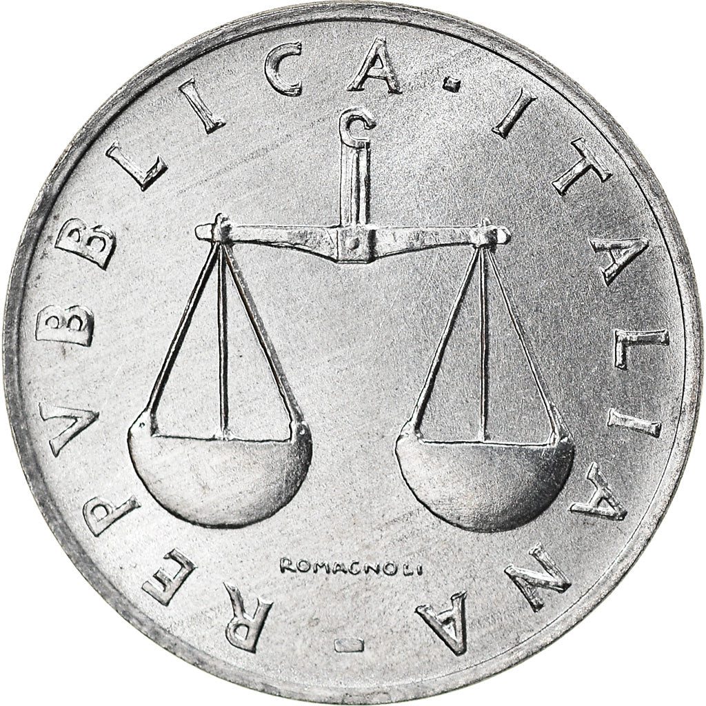 Coin, Italy, Lira, 2000, Rome, MS(64), Aluminum, KM:91