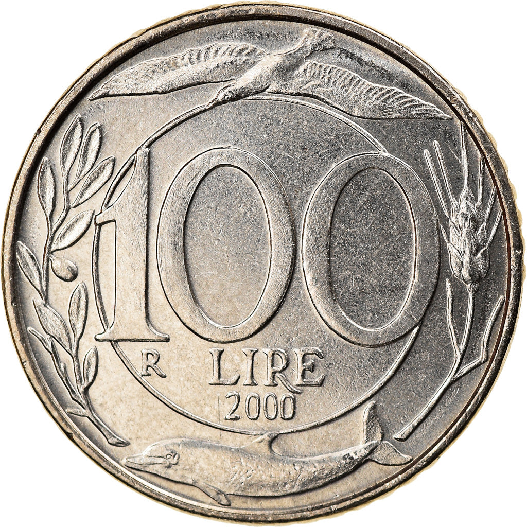 Coin, Italy, 100 Lire, 2000, Rome, MS(64), Copper-nickel, KM:159