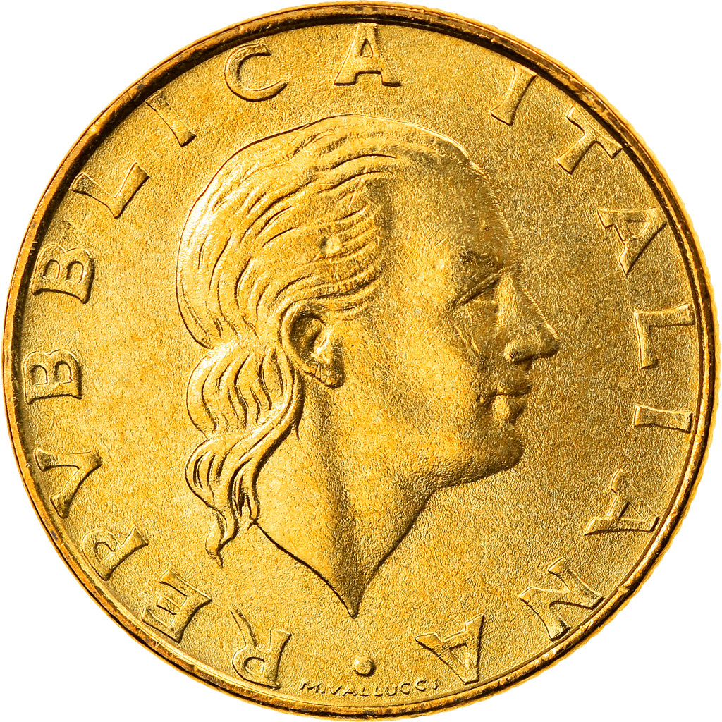 Coin, Italy, 200 Lire, 2000, Rome, MS(64), Aluminum-Bronze, KM:105