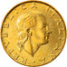 Coin, Italy, 200 Lire, 2000, Rome, MS(64), Aluminum-Bronze, KM:105