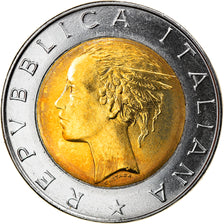 Coin, Italy, 500 Lire, 2000, Rome, MS(64), Bi-Metallic, KM:111