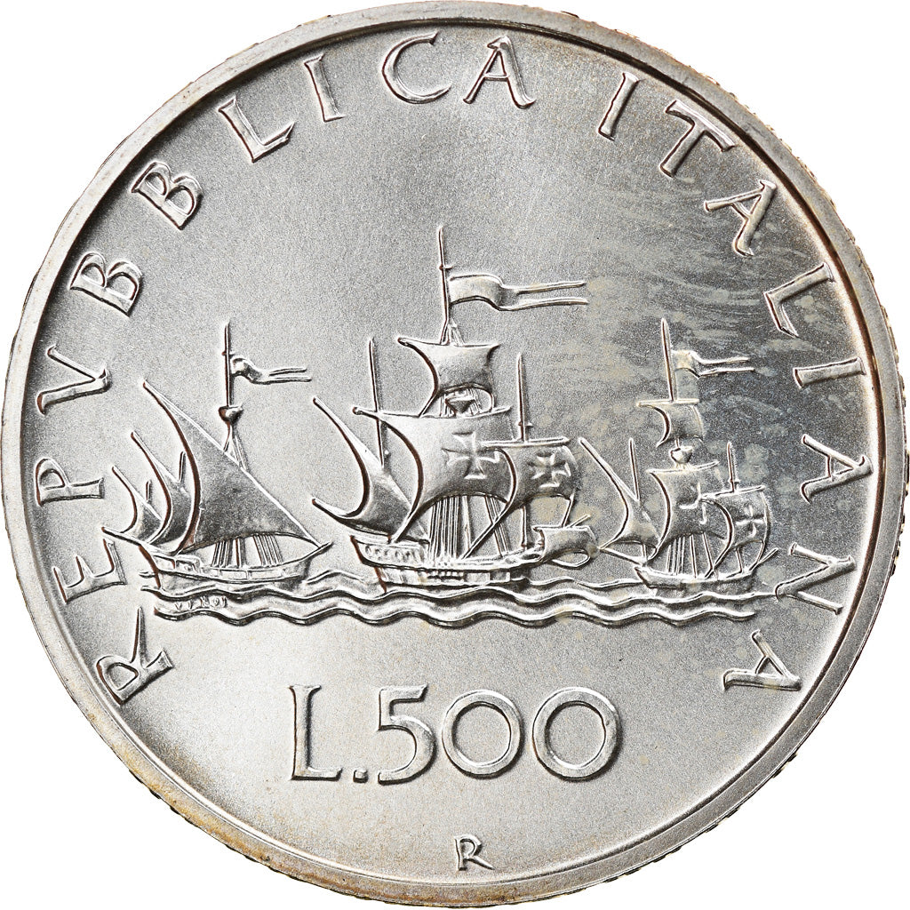 Coin, Italy, 500 Lire, 2000, Rome, MS(64), Silver, KM:98