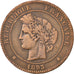 FRANCE, Cérès, 10 Centimes, 1893, Paris, KM #815.1, VF(20-25), Bronze, Gadoury #
