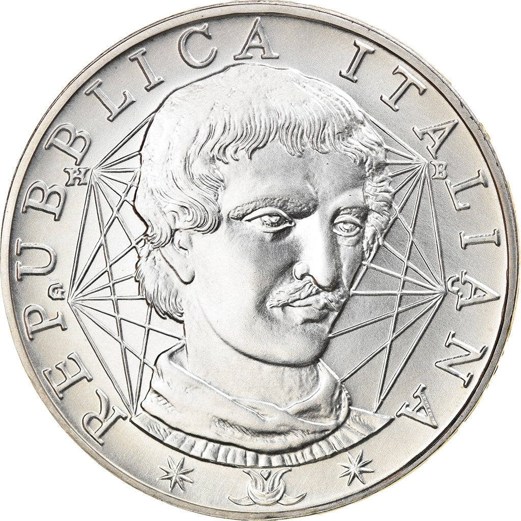 Coin, Italy, 1000 Lire, 2000, Rome, MS(64), Silver, KM:235