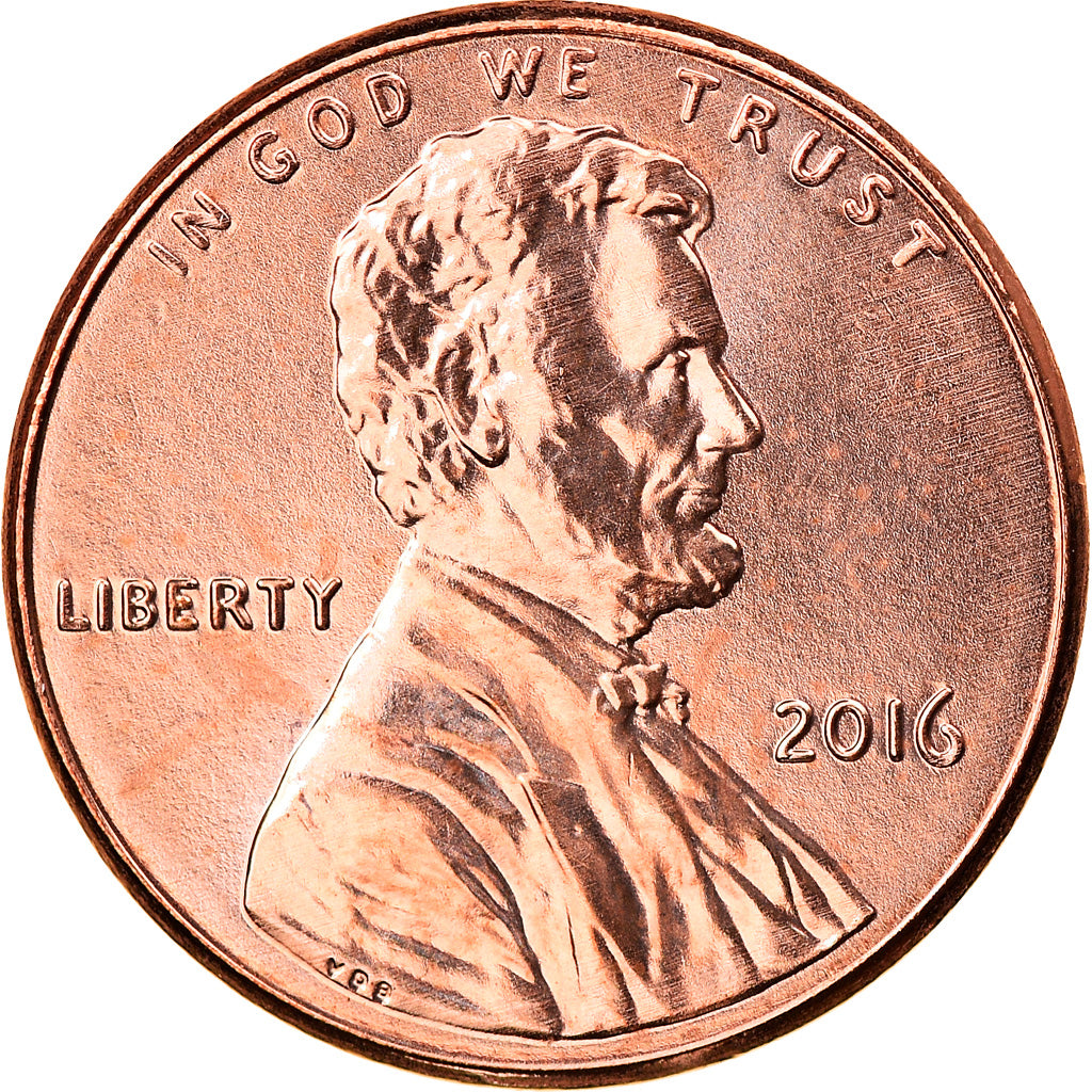 Coin, United States, Cent, 2016, U.S. Mint, MS(64), Copper Plated Steel
