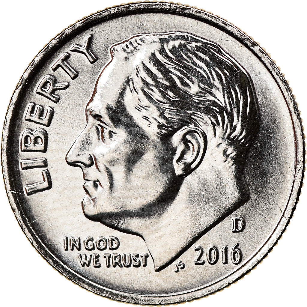 Münze, Vereinigte Staaten, Dime, 2016, U.S. Mint, UNZ+, Copper-nickel