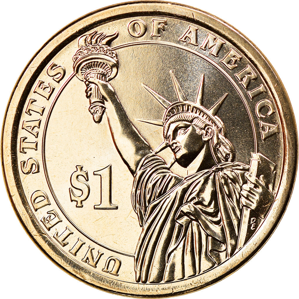 Coin, United States, Richard M. Nixon, Dollar, 2016, U.S. Mint, MS(64), Brass