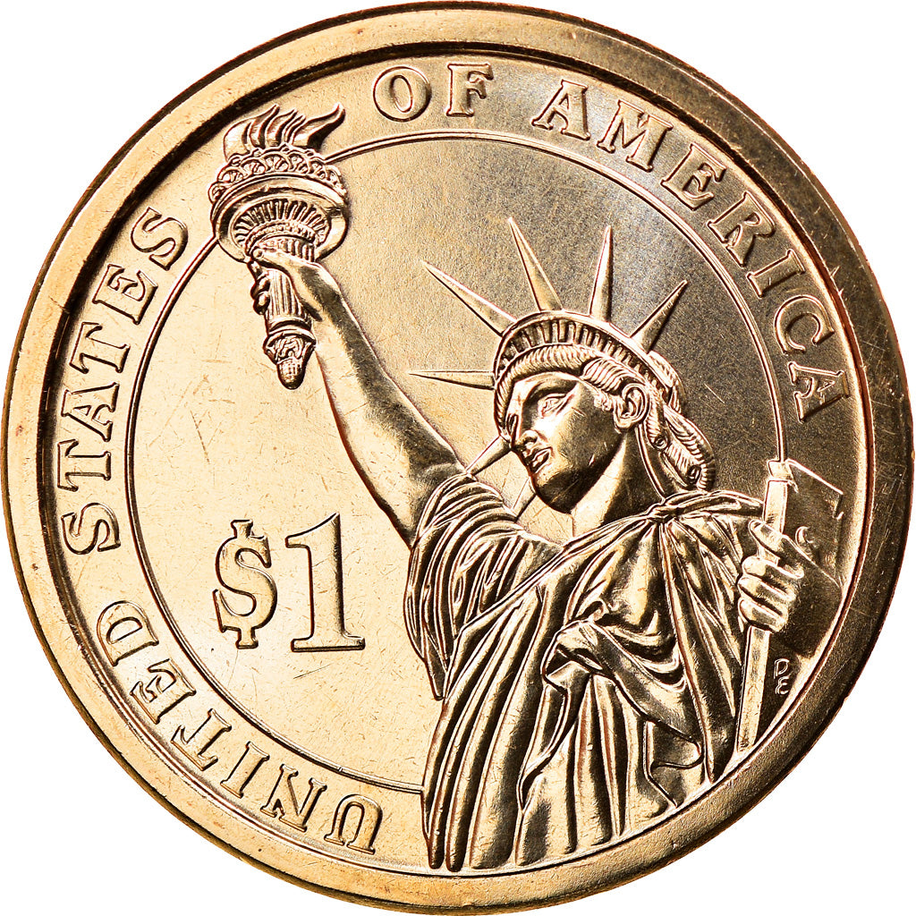 Coin, United States, Richard M. Nixon, Dollar, 2016, U.S. Mint, MS(64), Brass