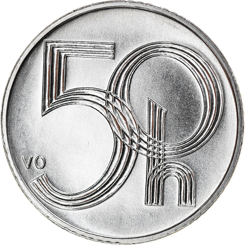 Coin, Czech Republic, 50 Haleru, 2004, Jablonec nad Nisou, MS(65-70), Aluminum