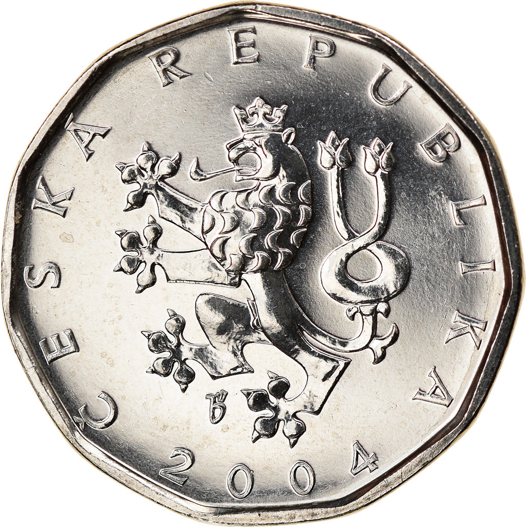 Monnaie, République Tchèque, 2 Koruny, 2004, FDC, Nickel plated steel, KM:9