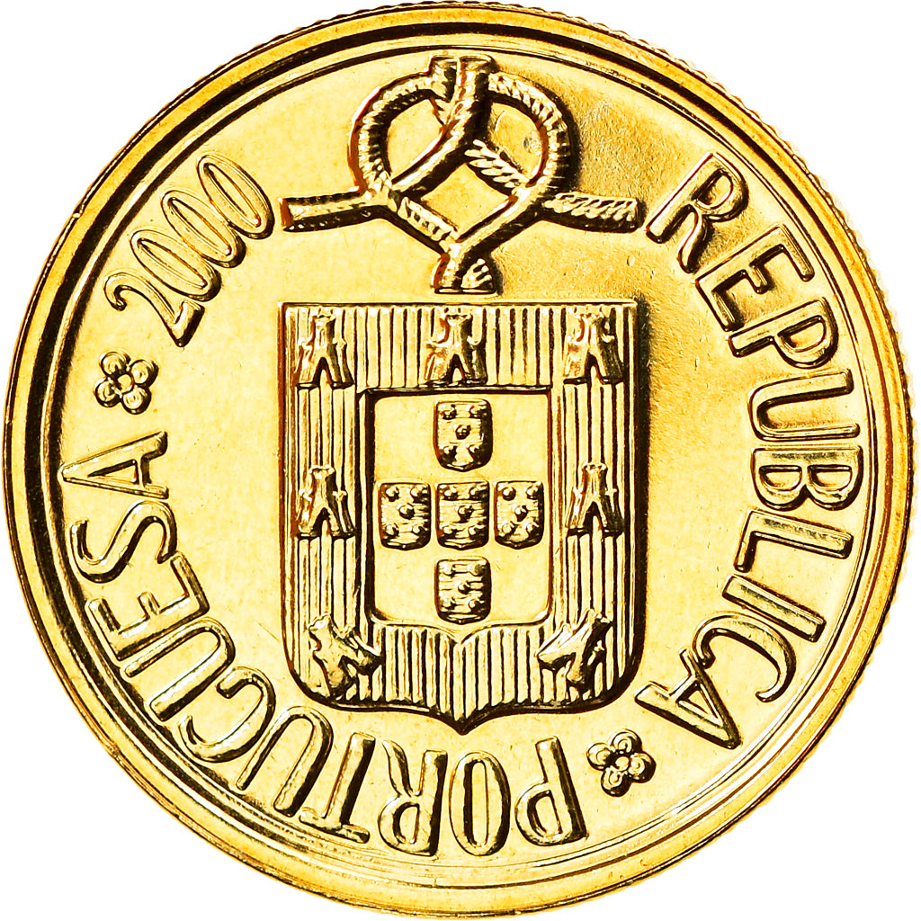 Coin, Portugal, Escudo, 2000, MS(65-70), Nickel-brass, KM:631