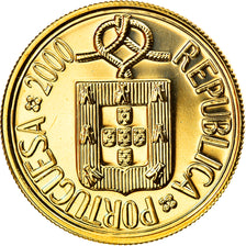Coin, Portugal, 5 Escudos, 2000, MS(65-70), Nickel-brass, KM:632