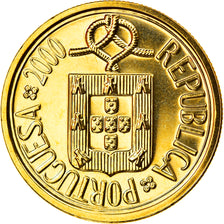 Coin, Portugal, 10 Escudos, 2000, MS(65-70), Nickel-brass, KM:633