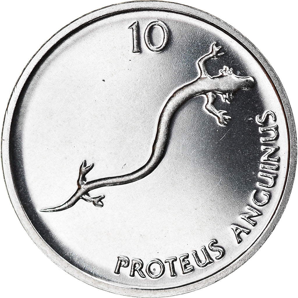 Coin, Slovenia, 10 Stotinov, 2004, MS(65-70), Aluminum, KM:7