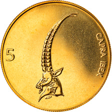 Coin, Slovenia, 5 Tolarjev, 2004, MS(65-70), Nickel-brass, KM:6