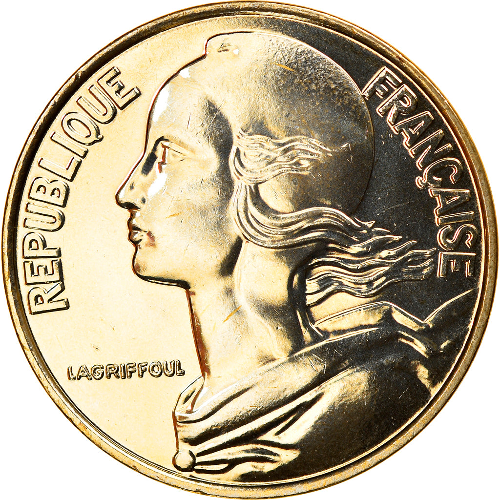 Moneta, Francja, Marianne, 20 Centimes, 2001, Paris, MS(65-70), Aluminium-Brąz