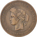 FRANCE, Cérès, 10 Centimes, 1898, Paris, KM #815.1, VF(20-25), Bronze, Gadoury #