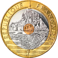 Coin, France, Mont Saint Michel, 20 Francs, 2001, Paris, MS(65-70)