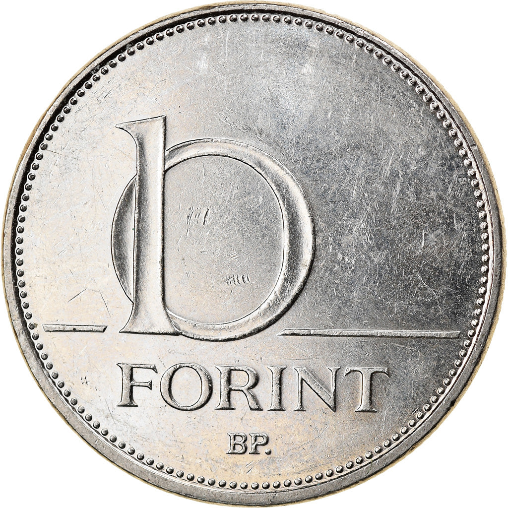 Monnaie, Hongrie, 10 Forint, 2015, Budapest, TTB, Copper-nickel