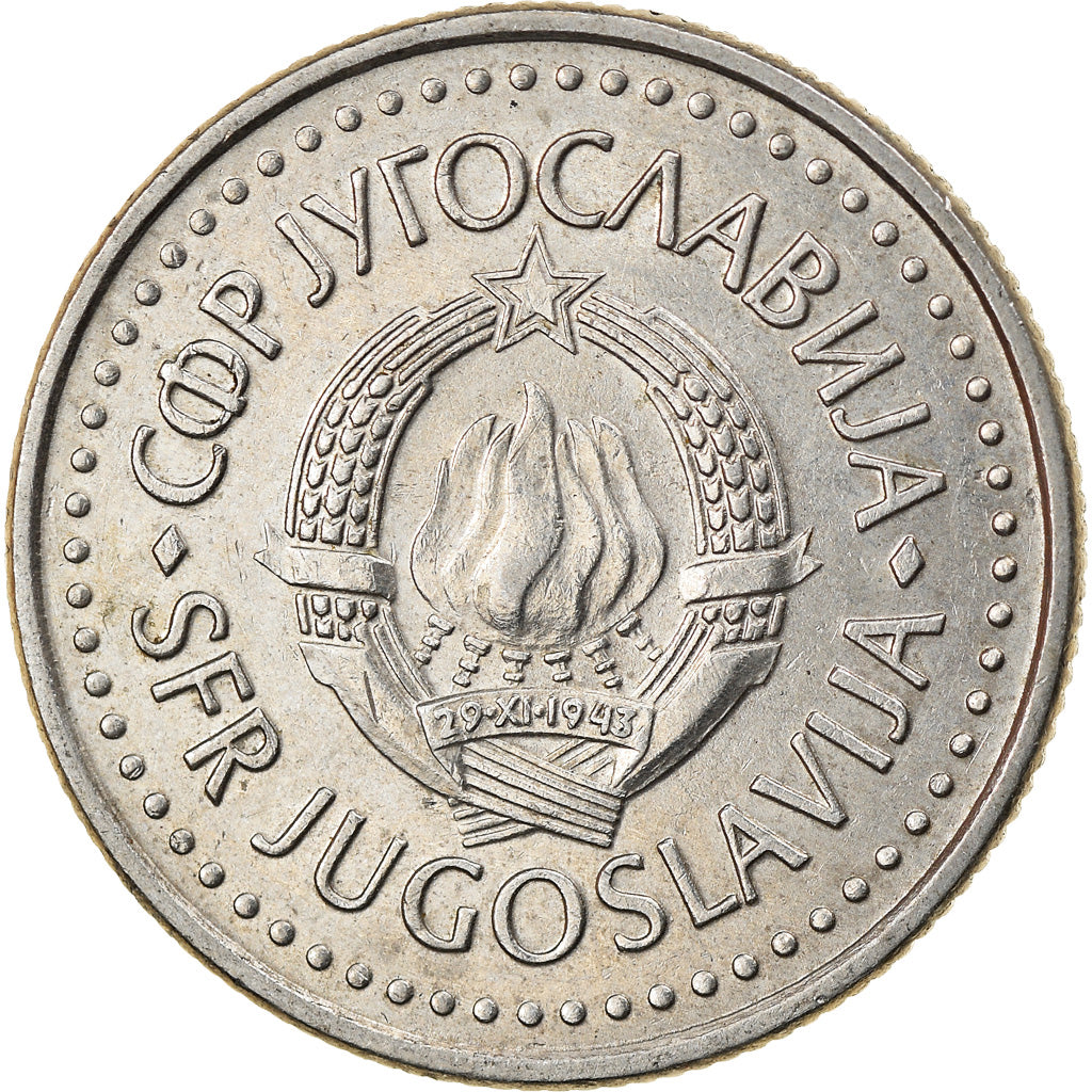 Coin, Yugoslavia, 10 Dinara, 1982, EF(40-45), Copper-nickel, KM:89