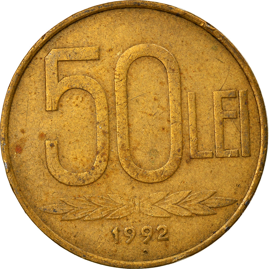 Monnaie, Roumanie, 50 Lei, 1992, TTB, Brass Clad Steel, KM:110