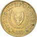 Moneda, Chipre, 10 Cents, 1993, MBC, Níquel - latón, KM:56.3