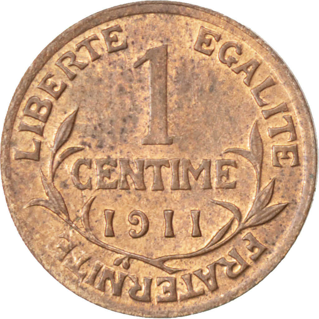 Coin, France, Dupuis, Centime, 1911, AU(50-53), Bronze, KM:840, Gadoury:90