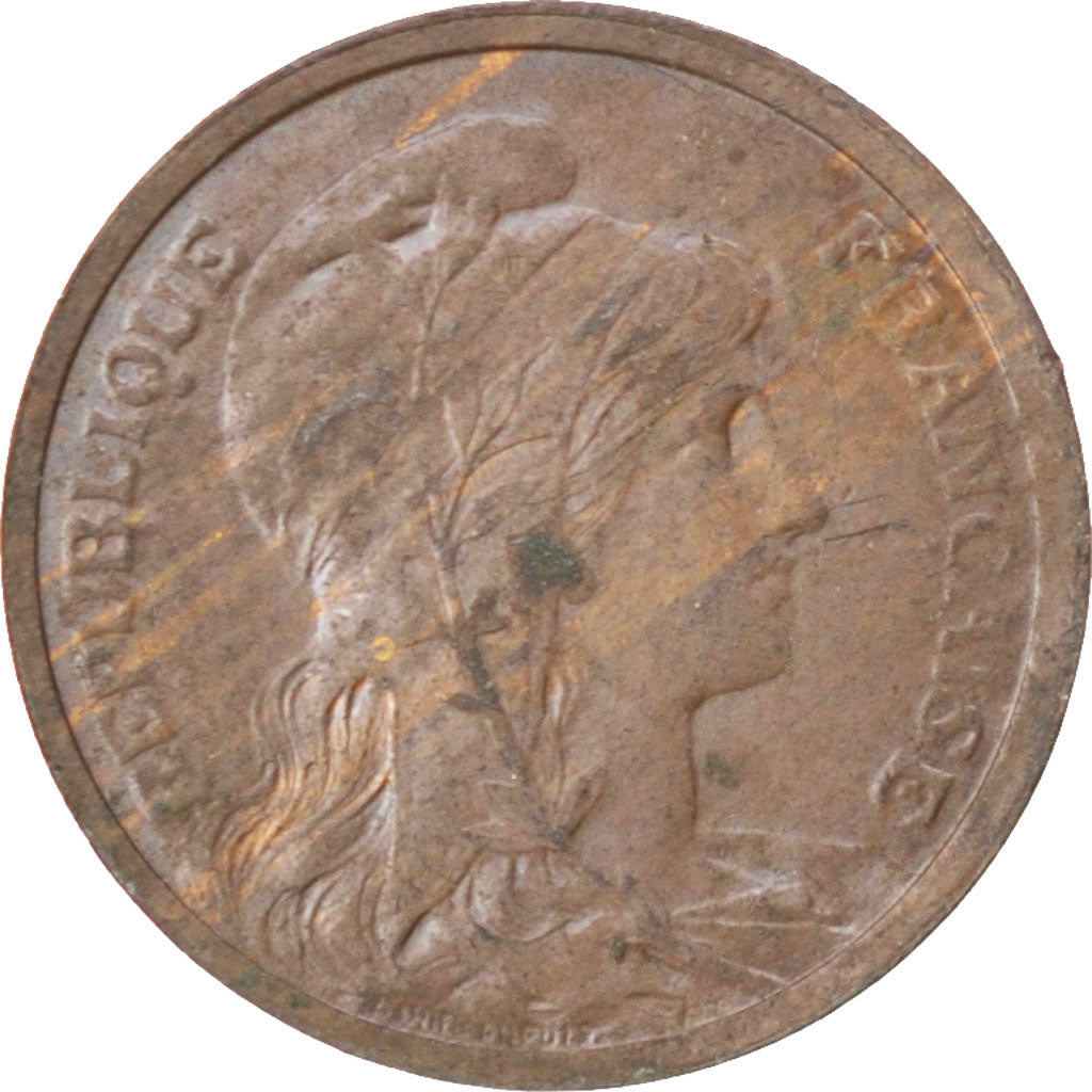 FRANCE, Dupuis, Centime, 1911, Paris, KM #840, EF(40-45), Bronze, 15, Gadoury...