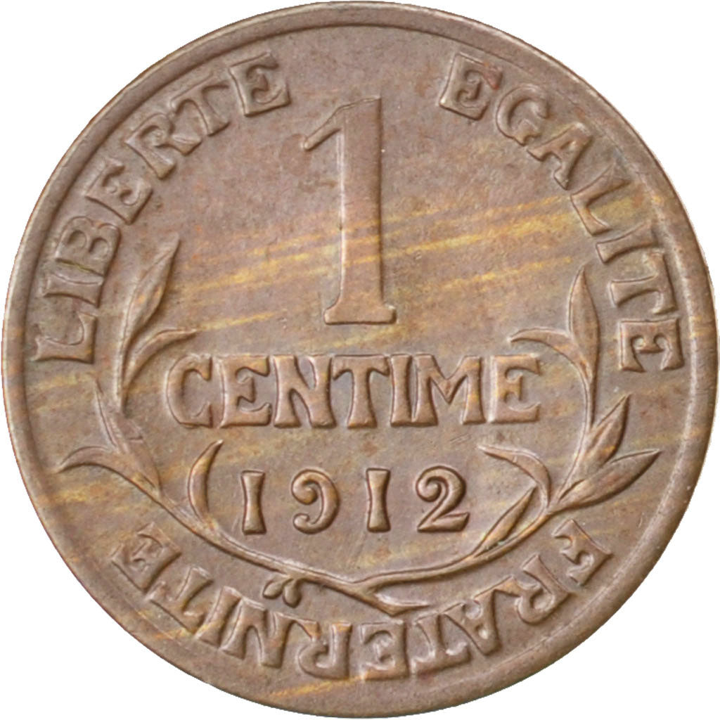 Coin, France, Dupuis, Centime, 1912, AU(50-53), Bronze, KM:840, Gadoury:90