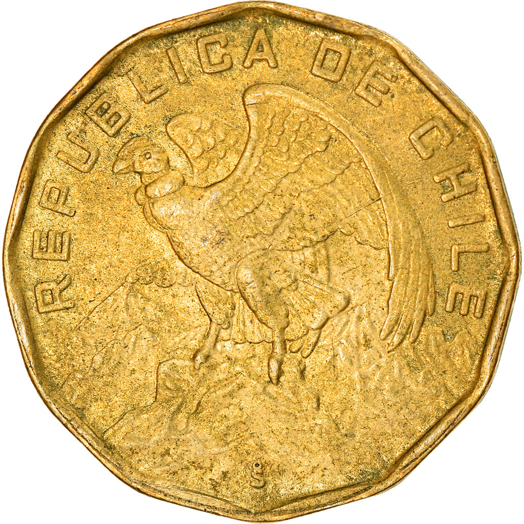 Coin, Chile, 50 Escudos, 1974, EF(40-45), Nickel-brass, KM:201